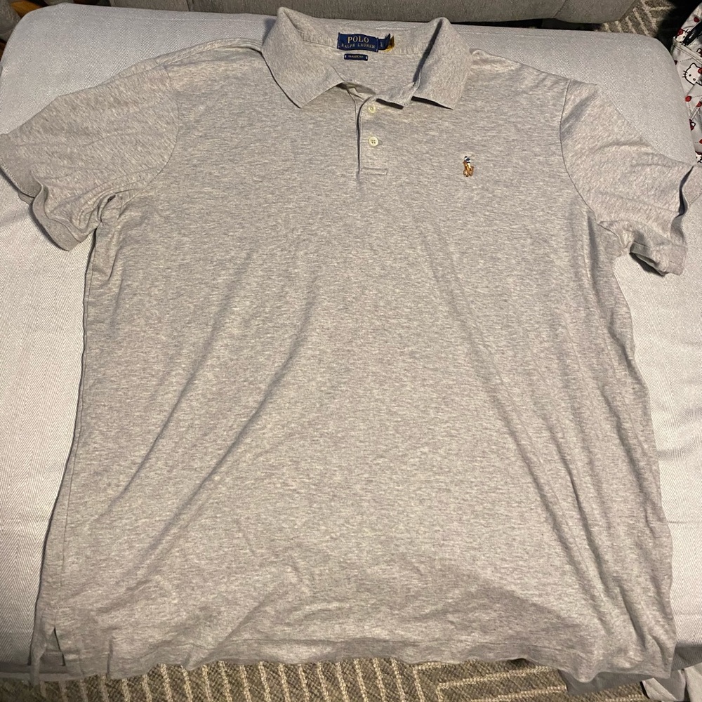 Authenticated Classic Fit Soft Cotton Polo Shirt Men’s L